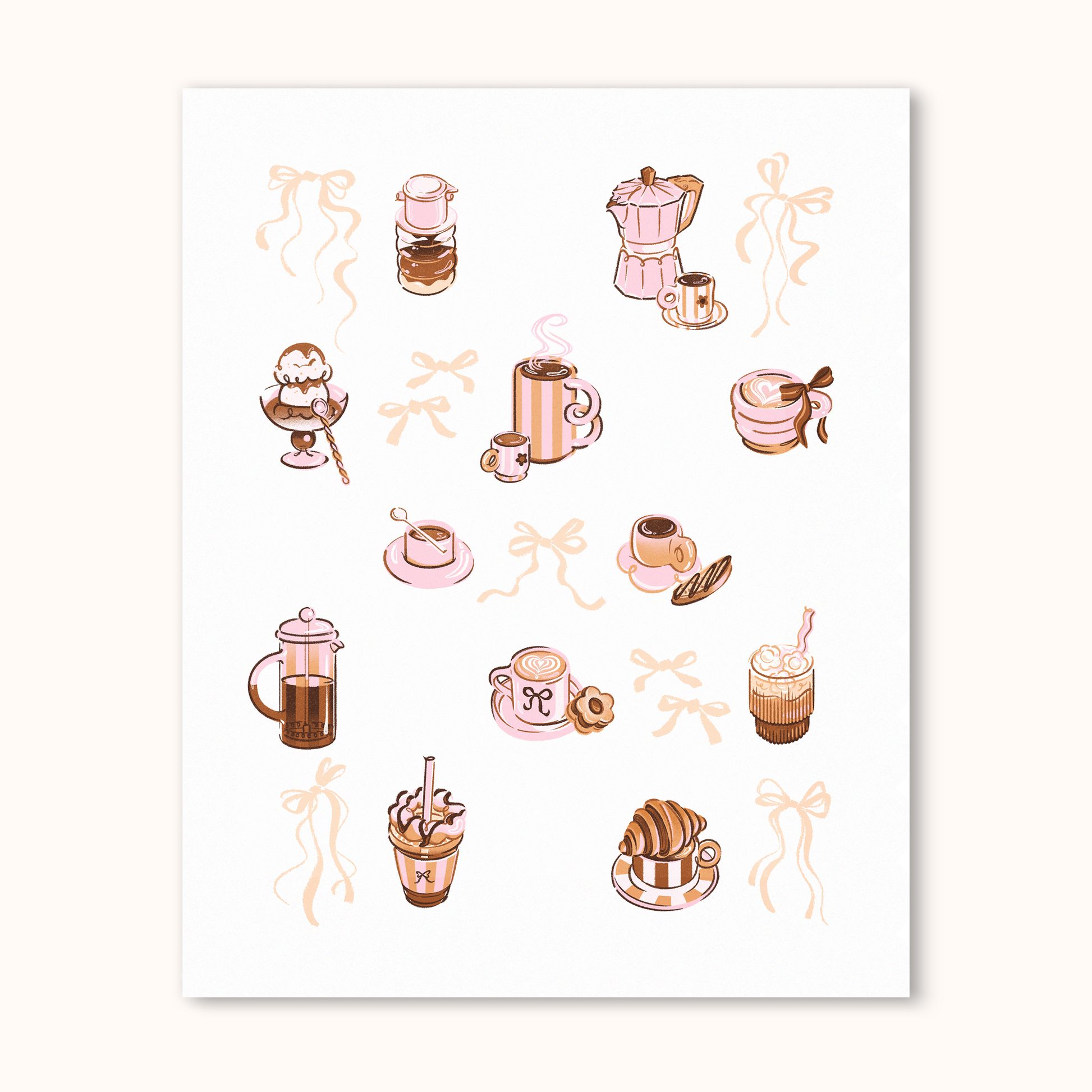 Cafe Reverie | Coffee Art Print